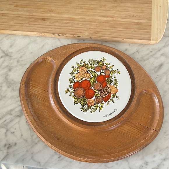 Vintage Dining Vintage Goodwood Cheese And Cracker Tray Wood Japan